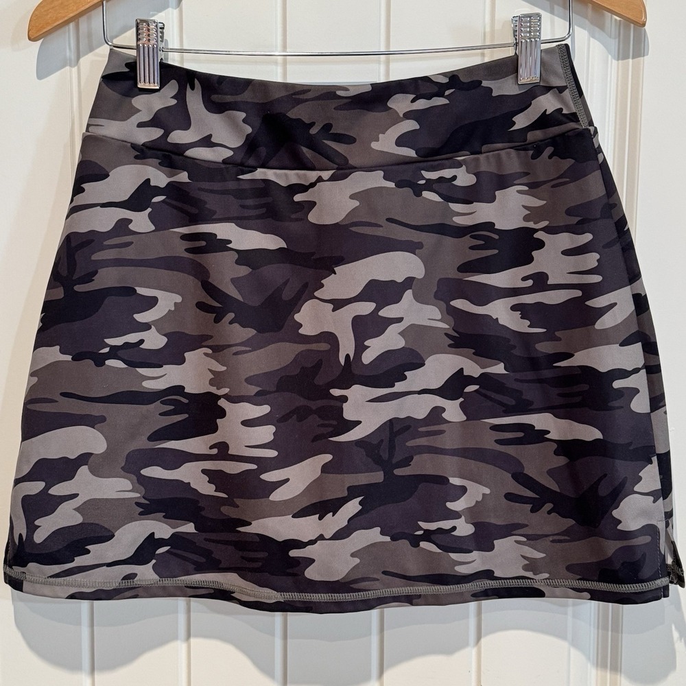LouKeith‎ Camo Tennis Skort Golf Athletic Skirt Activewear Pocket Womens M